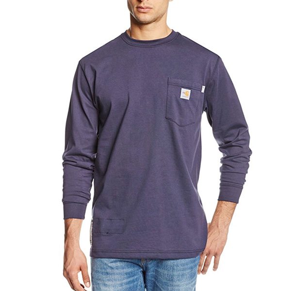 Carhartt Men’s Flame Resistant Force Cotton Long Sleeve T-Shirt – Texso ...